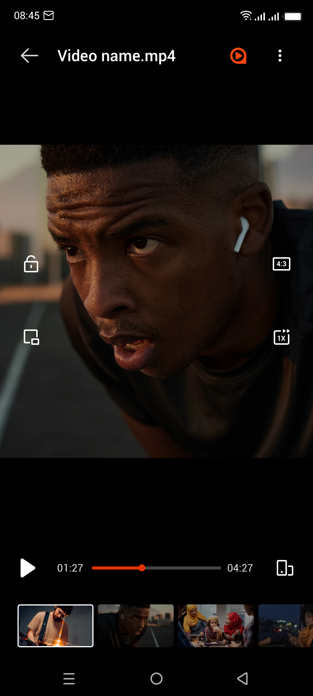 اسکرین شات 2 برنامه Visha-Video Player All Formats