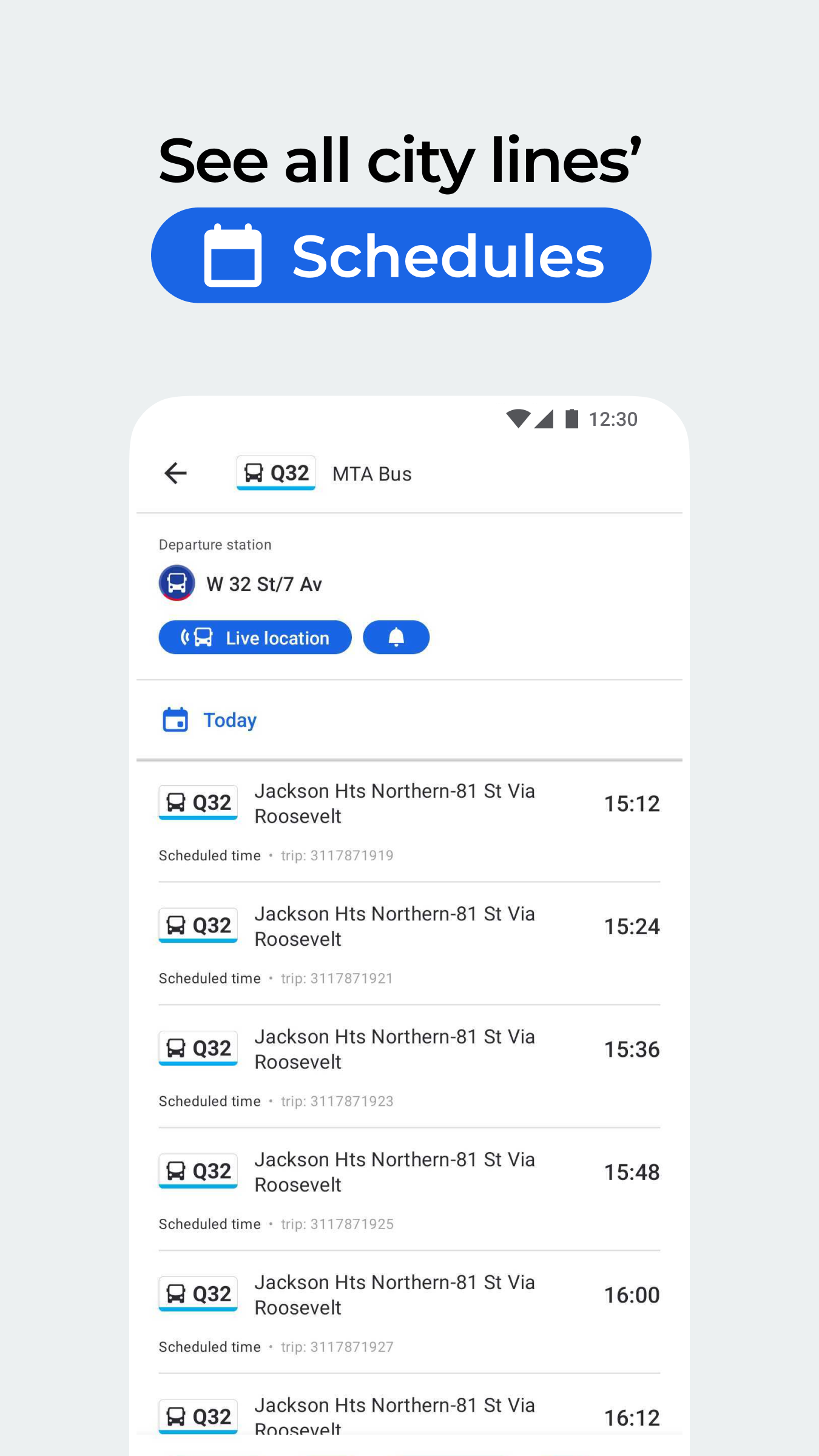 اسکرین شات برنامه Moovit: Bus & Public Transit 3