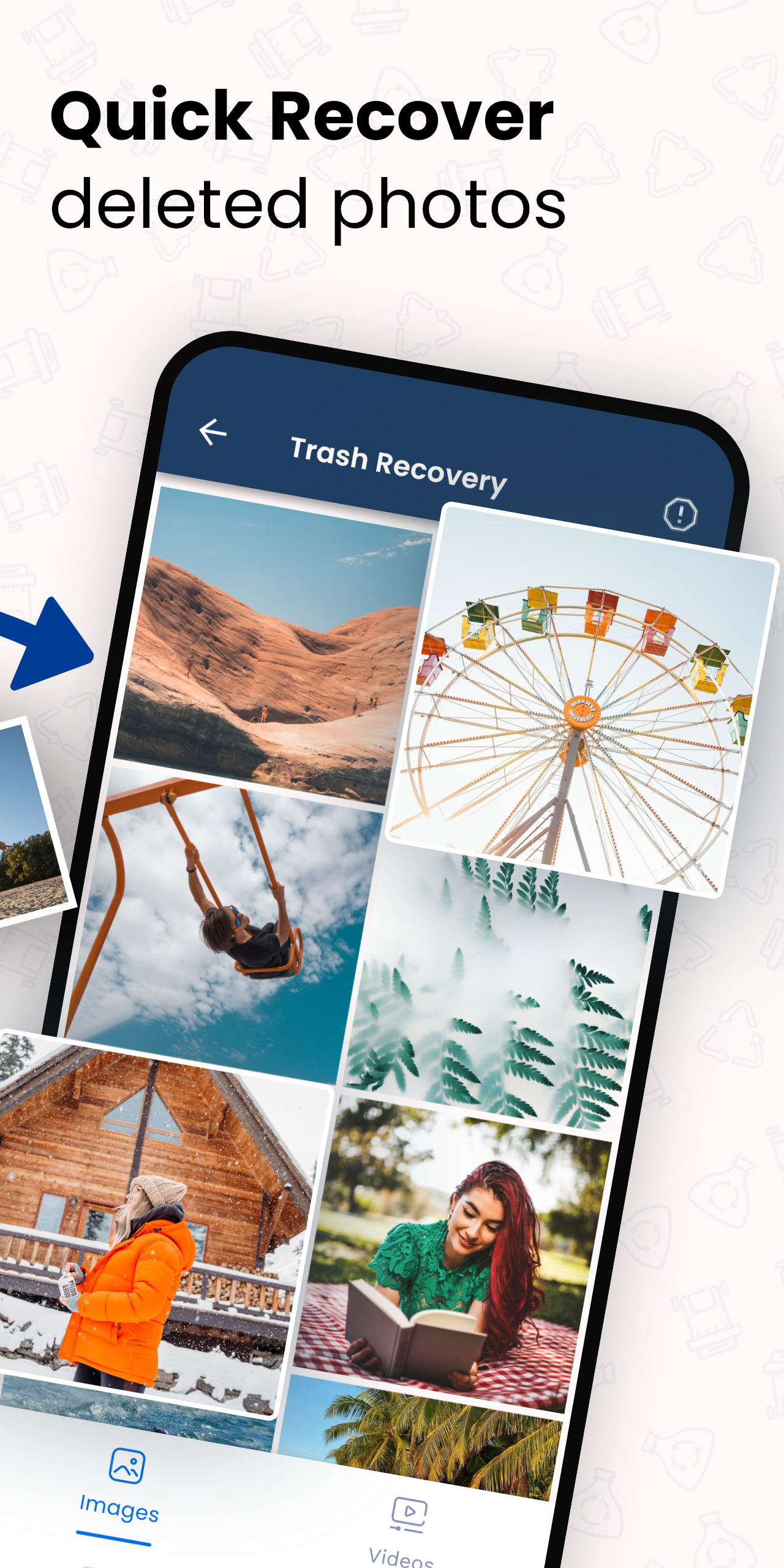 اسکرین شات 2 برنامه Photo Recovery - File Recovery