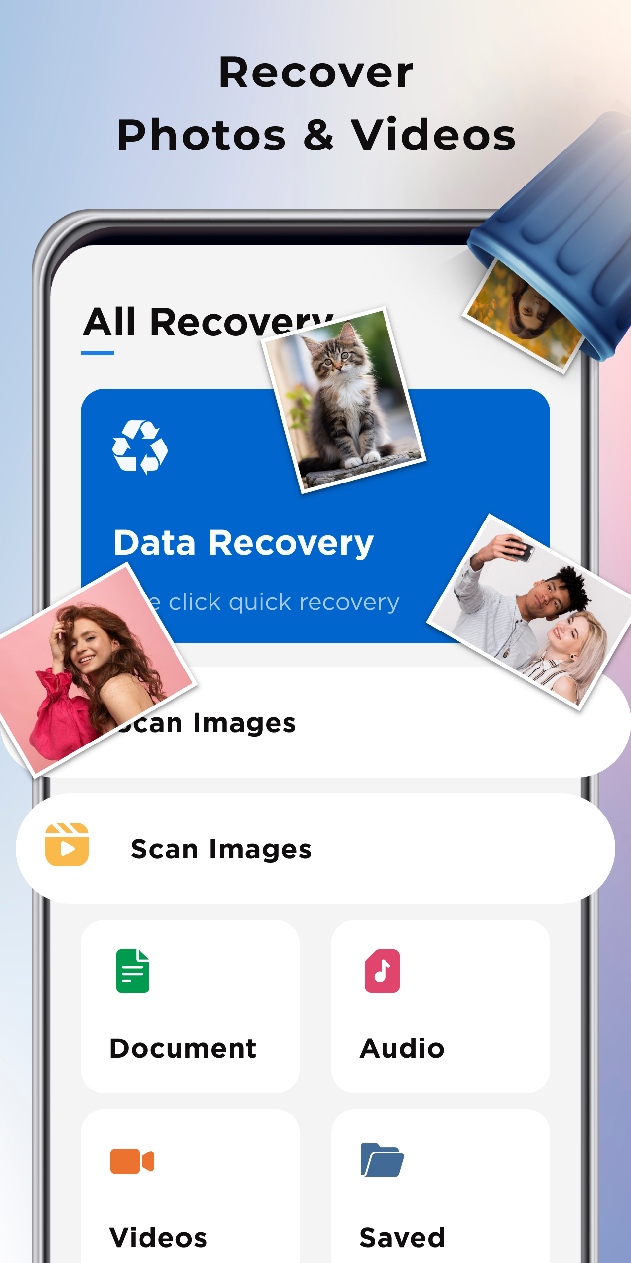اسکرین شات 2 برنامه Restore Old Deleted Photos