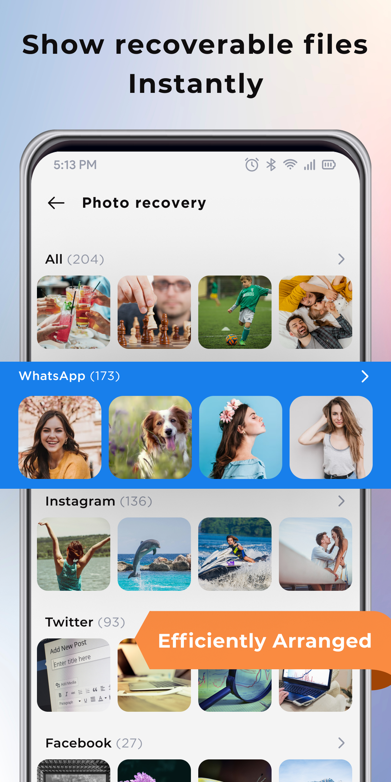 اسکرین شات 4 برنامه Restore Old Deleted Photos