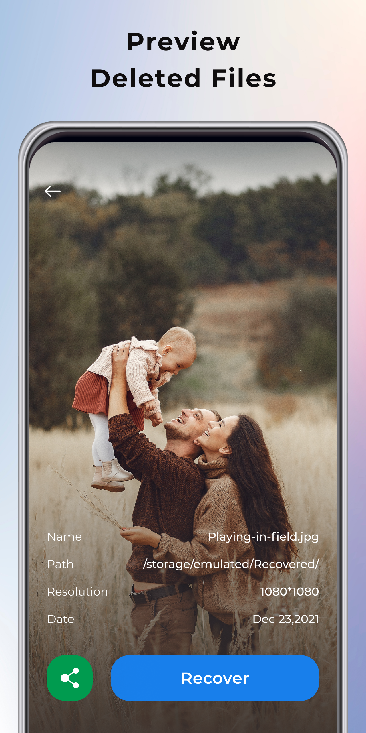 اسکرین شات 6 برنامه Restore Old Deleted Photos