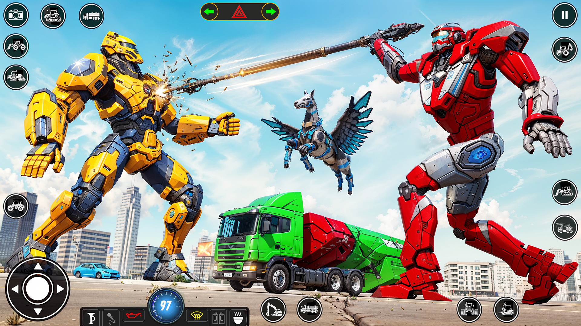 اسکرین شات 5 بازی Robot Transform Car Games 3D