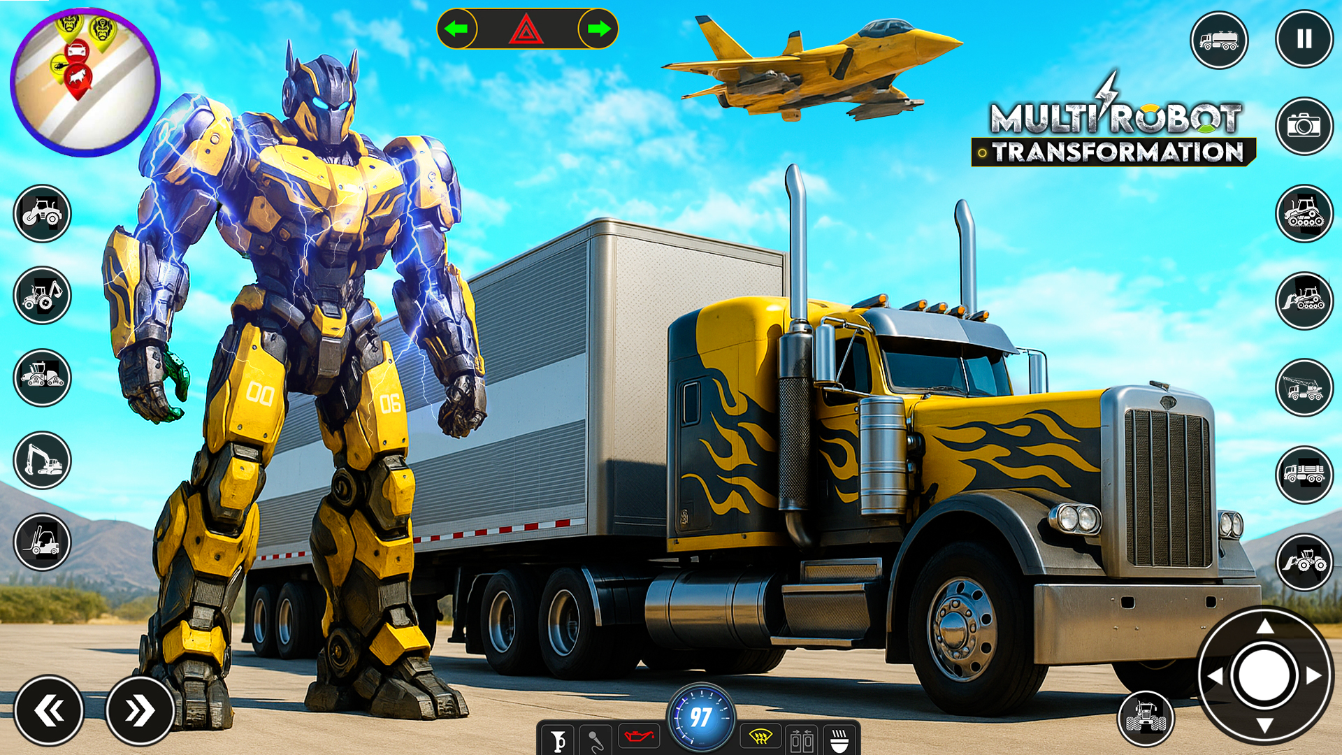 اسکرین شات 1 بازی Robot Transform Car Games 3D