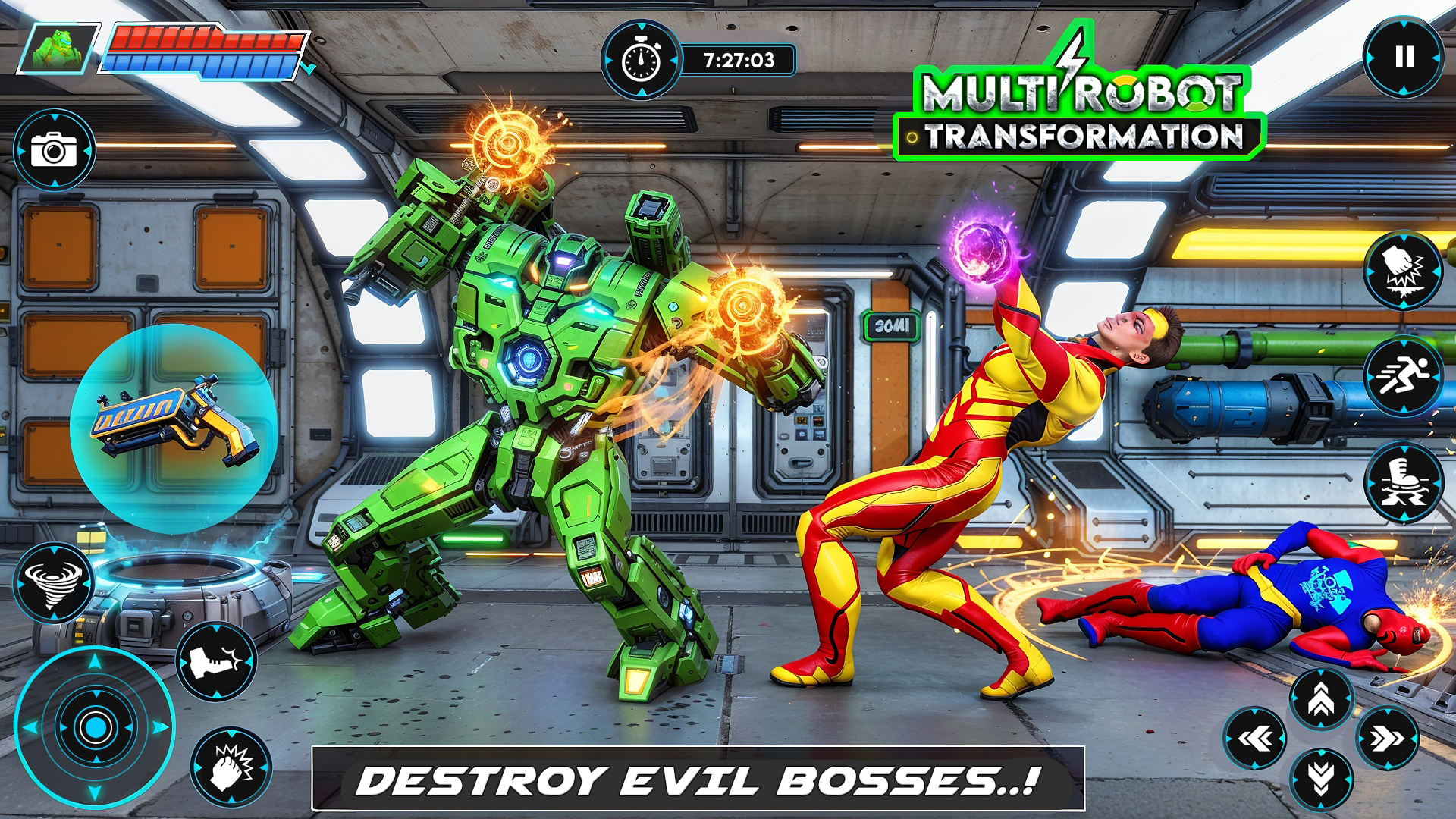 اسکرین شات 6 بازی Robot Transform Car Games 3D