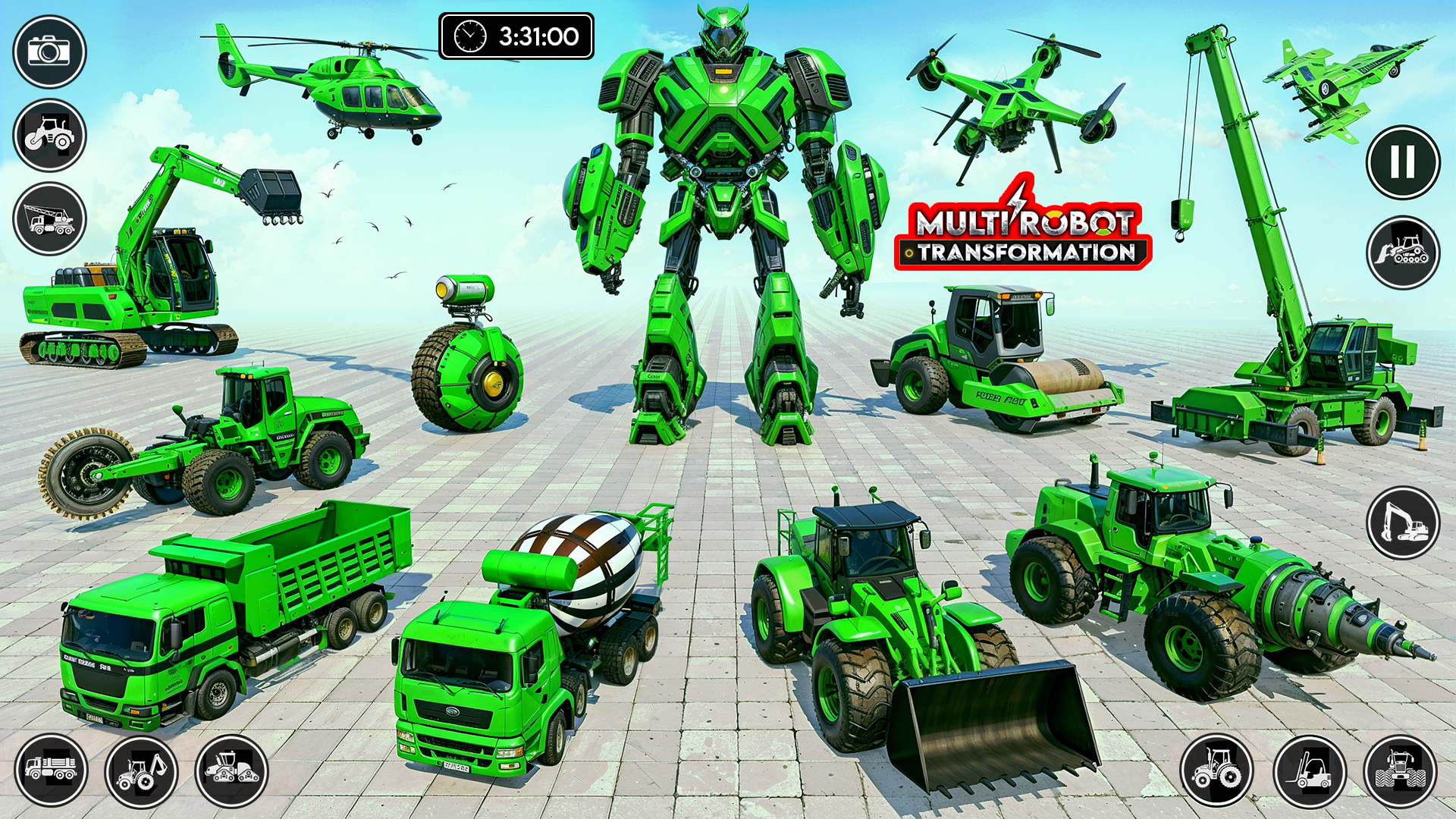 اسکرین شات 2 بازی Robot Transform Car Games 3D