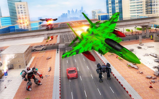 اسکرین شات 3 بازی US Army Robot Transformation Jet Robo Car Tank War