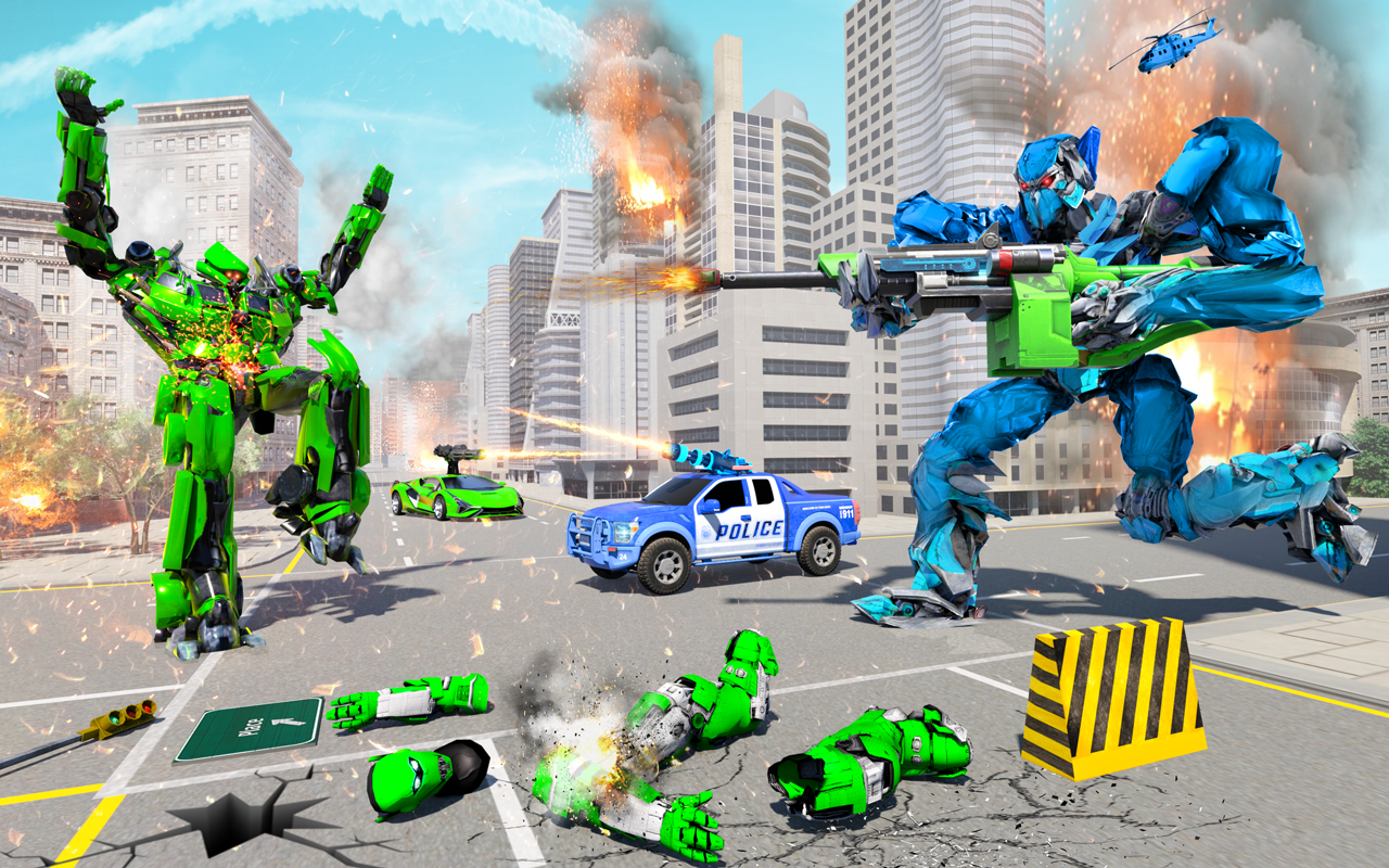 اسکرین شات 1 بازی Multi Robot Car Transform War