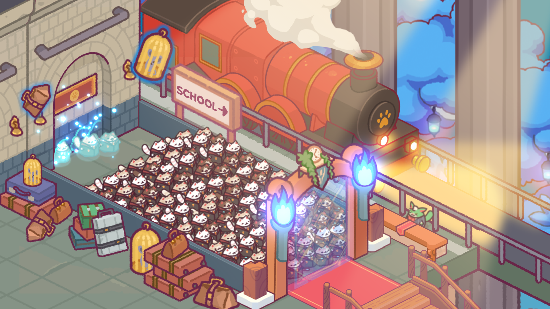 اسکرین شات 1 بازی Cat Magic School : Cute Tycoon