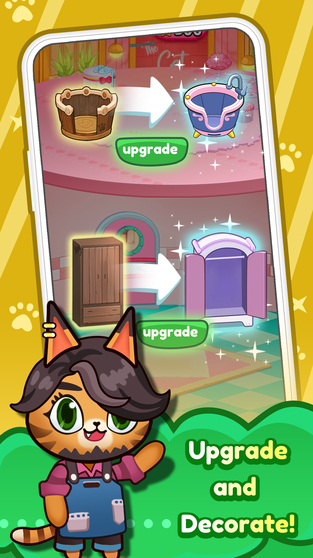 اسکرین شات 7 بازی Idle Cat Makeover: Hair Salon