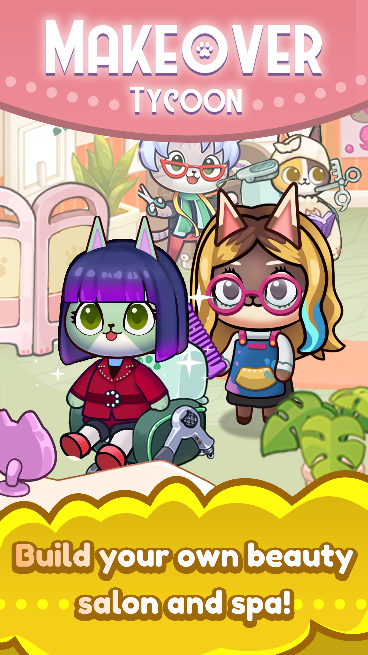 اسکرین شات 4 بازی Idle Cat Makeover: Hair Salon