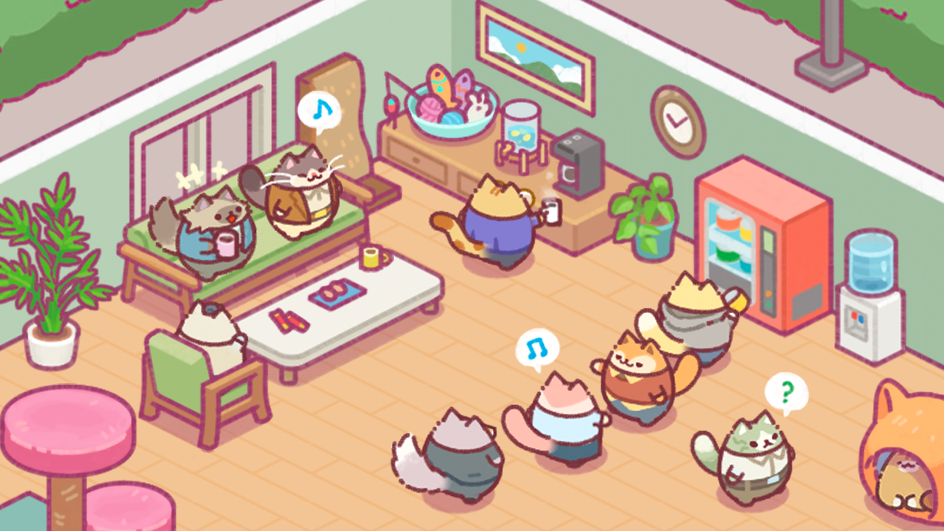 اسکرین شات 7 بازی Office Cat: Idle Tycoon Games