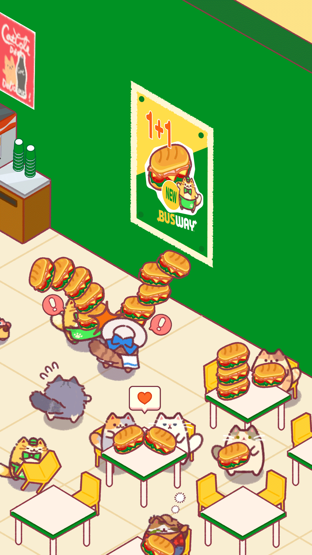 اسکرین شات 3 بازی Cat Snack Bar: Cute Food Games