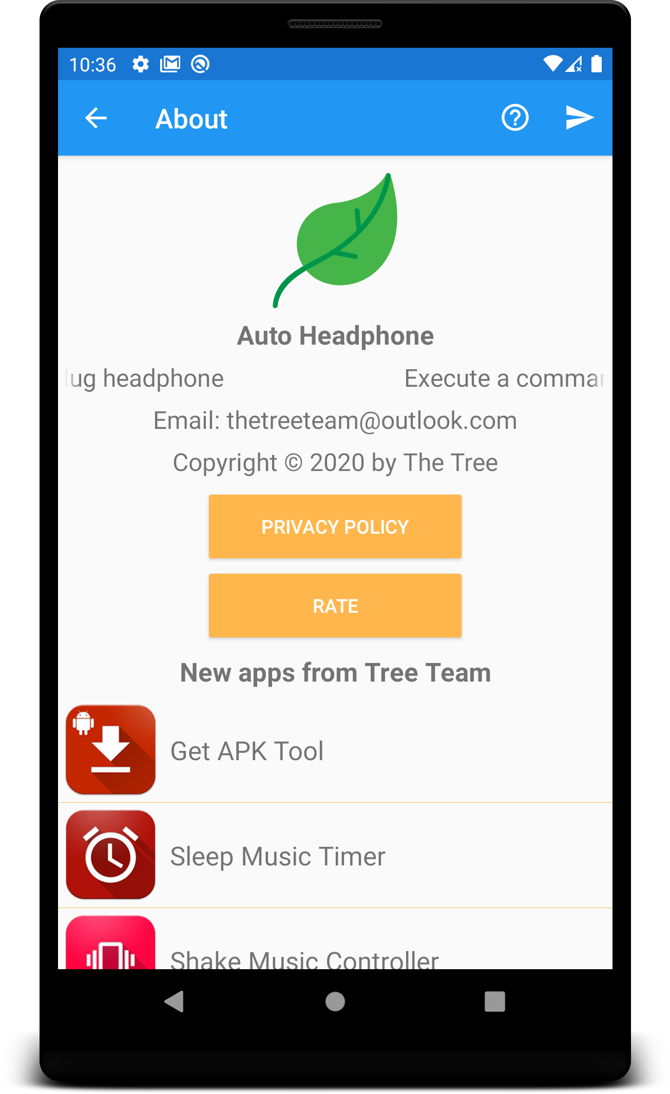 اسکرین شات 5 برنامه Auto Headphone