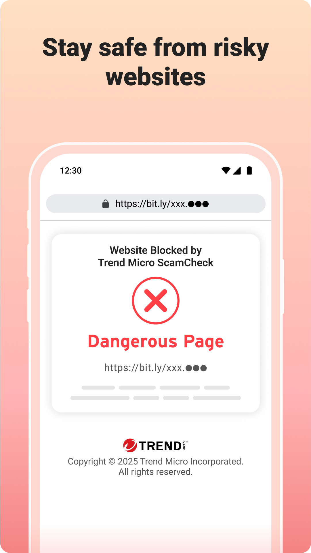 اسکرین شات 7 برنامه Trend Micro ScamCheck