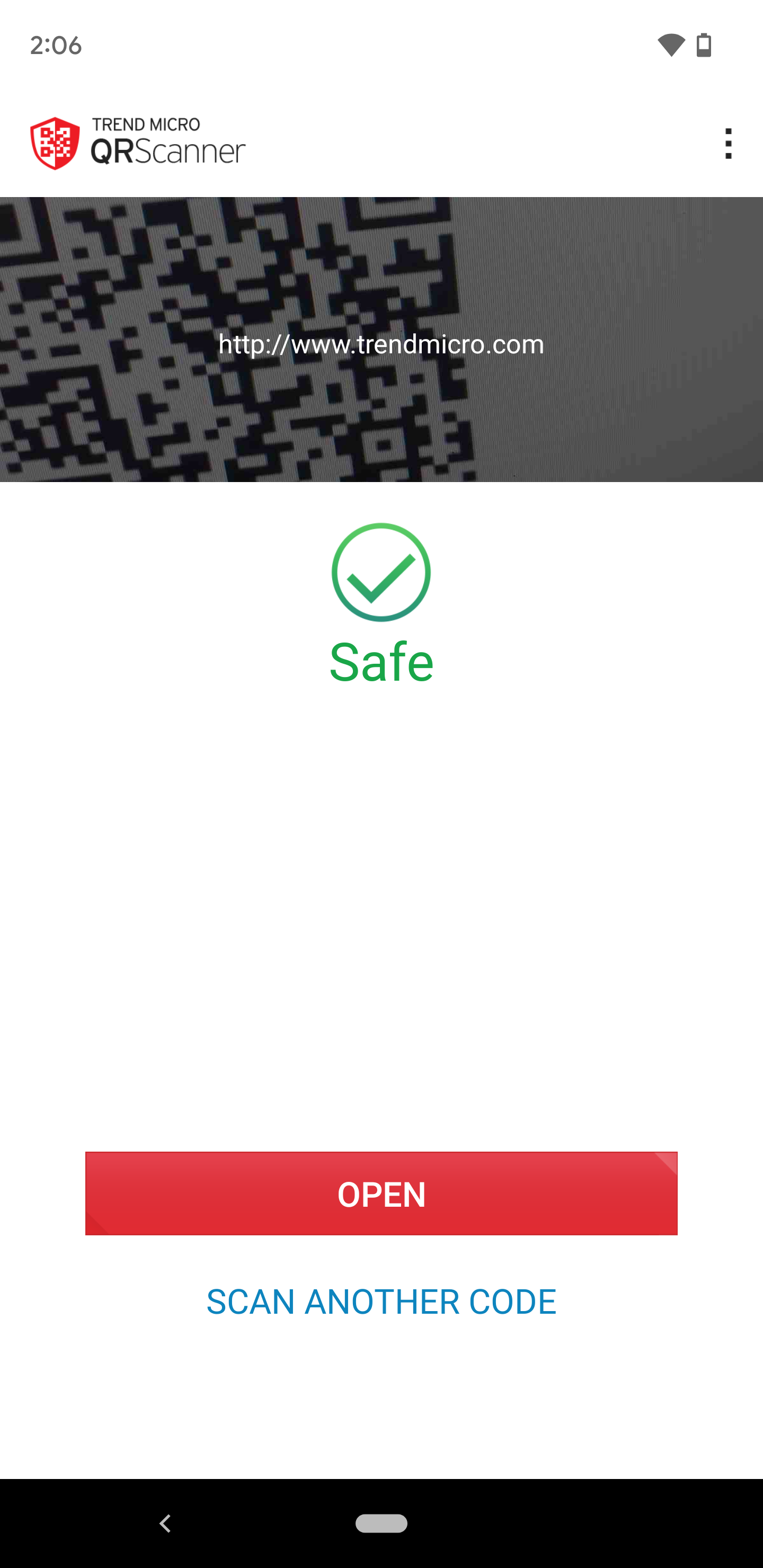 اسکرین شات 3 برنامه QR Scanner-Safe QR Code Reader