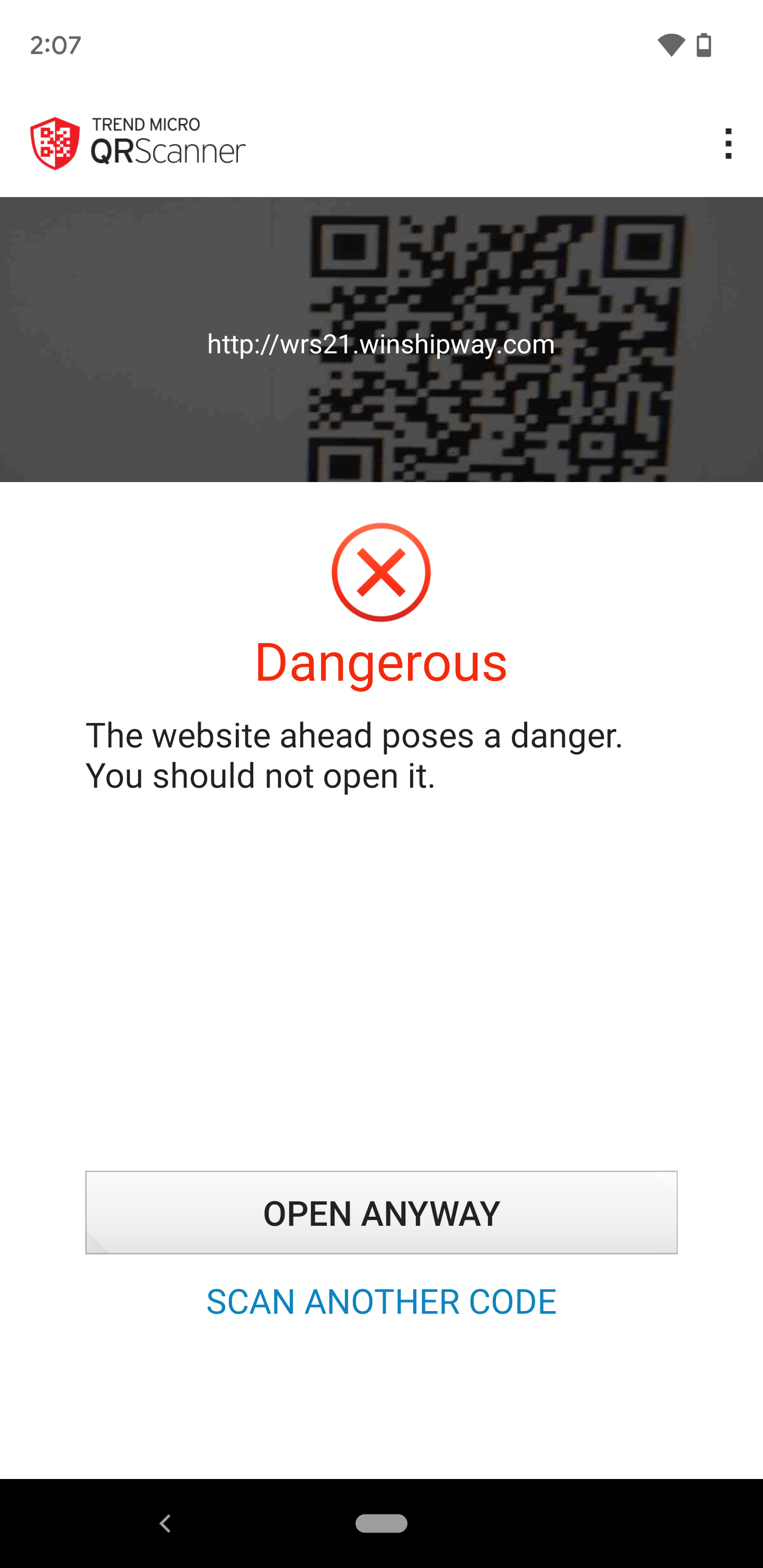 اسکرین شات 2 برنامه QR Scanner-Safe QR Code Reader