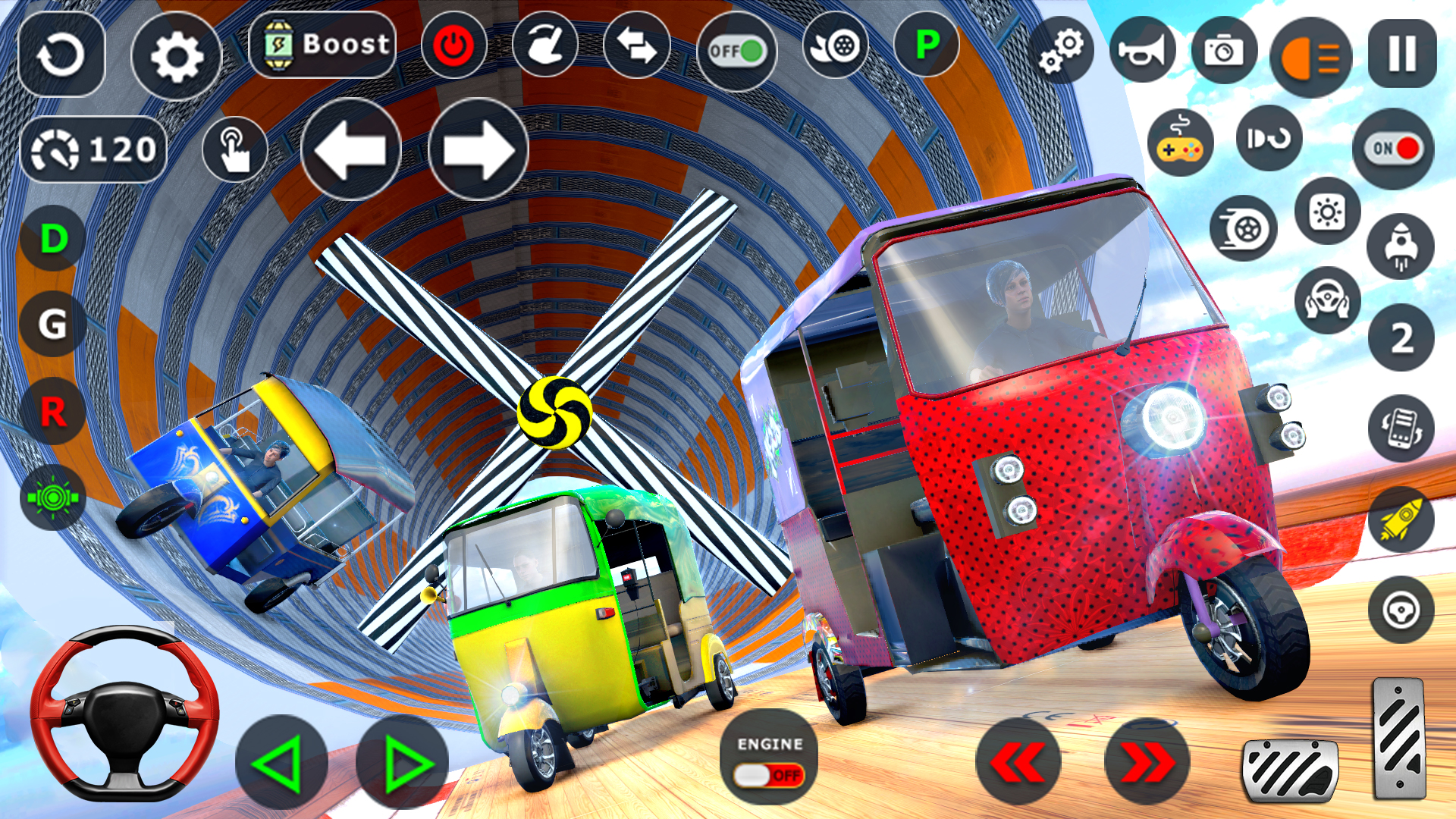 اسکرین شات 4 بازی Tuk Tuk Taxi Driving Games 3D