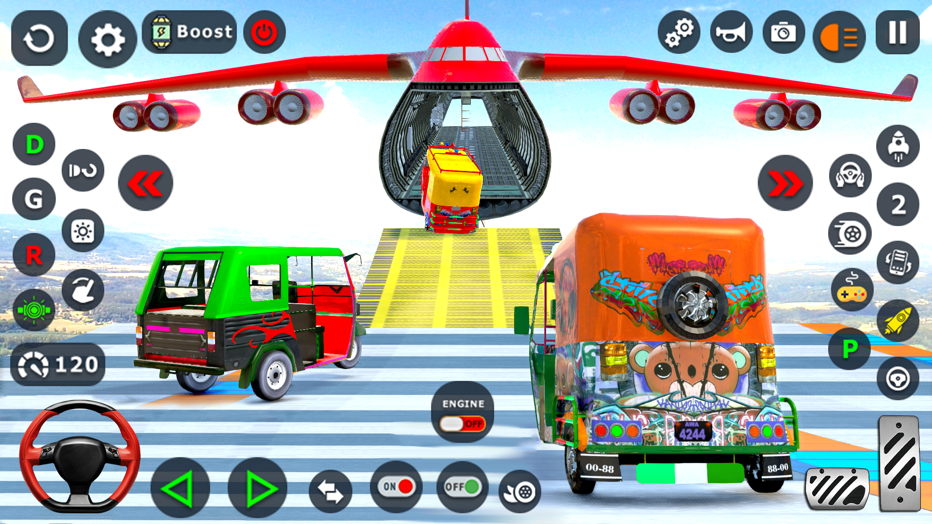 اسکرین شات 2 بازی Tuk Tuk Taxi Driving Games 3D