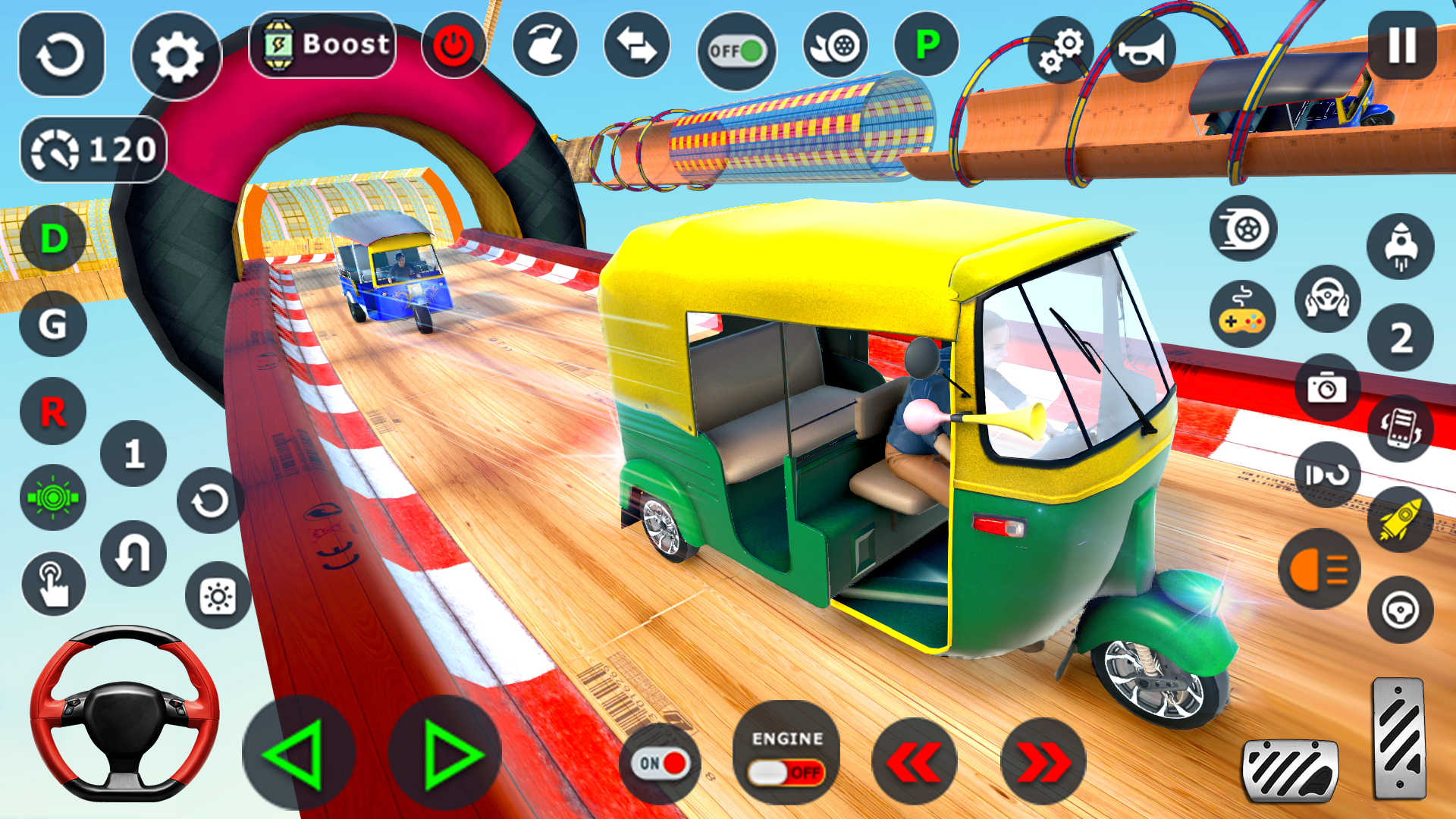 اسکرین شات 5 بازی Tuk Tuk Taxi Driving Games 3D