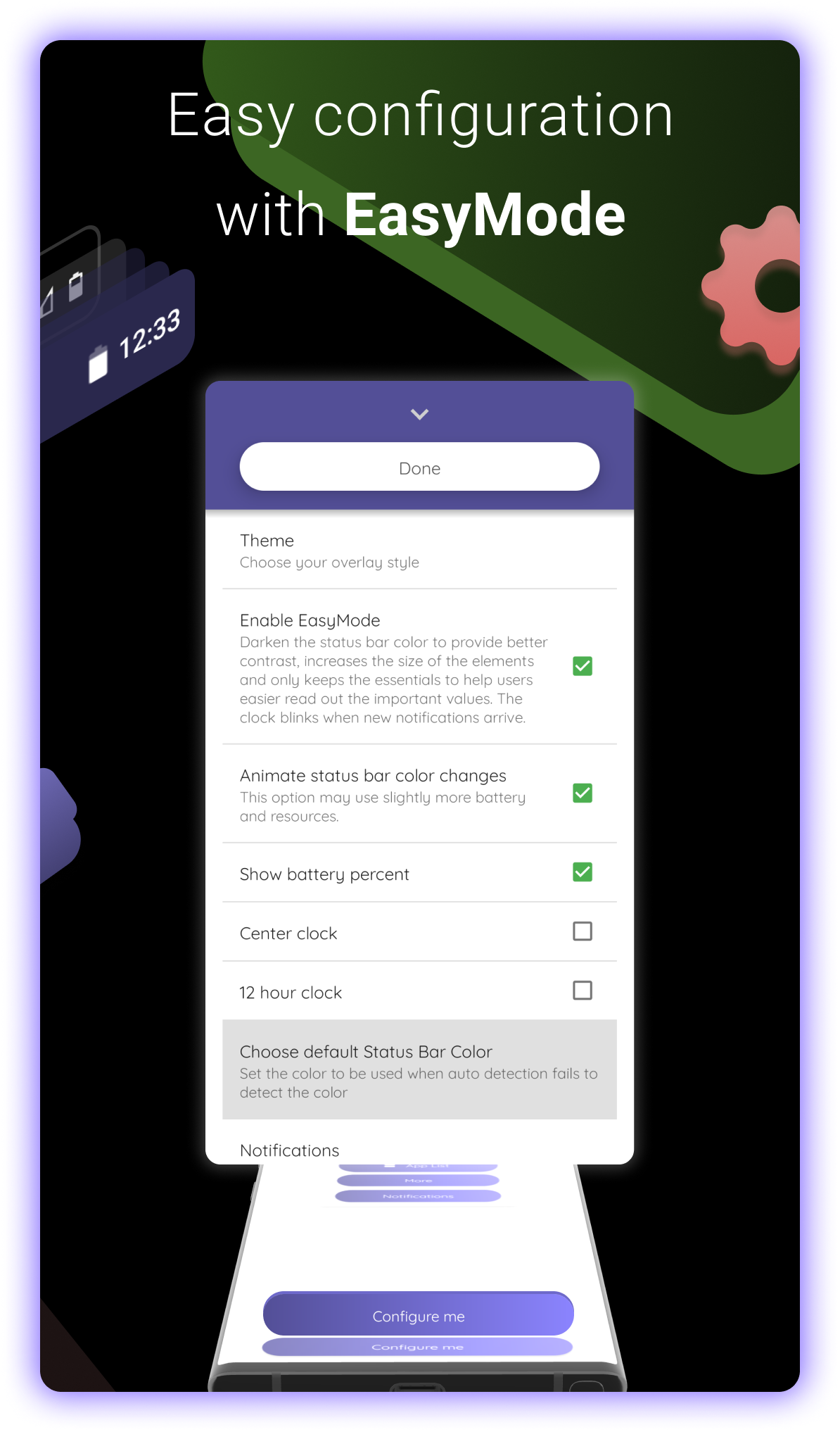 اسکرین شات 4 برنامه Material Status Bar
