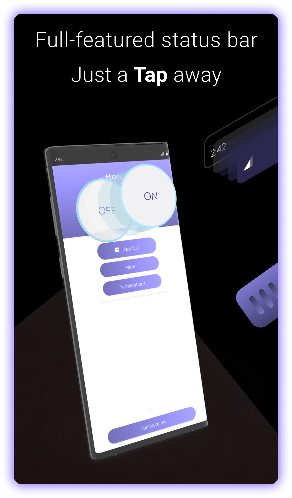 اسکرین شات 3 برنامه Material Status Bar