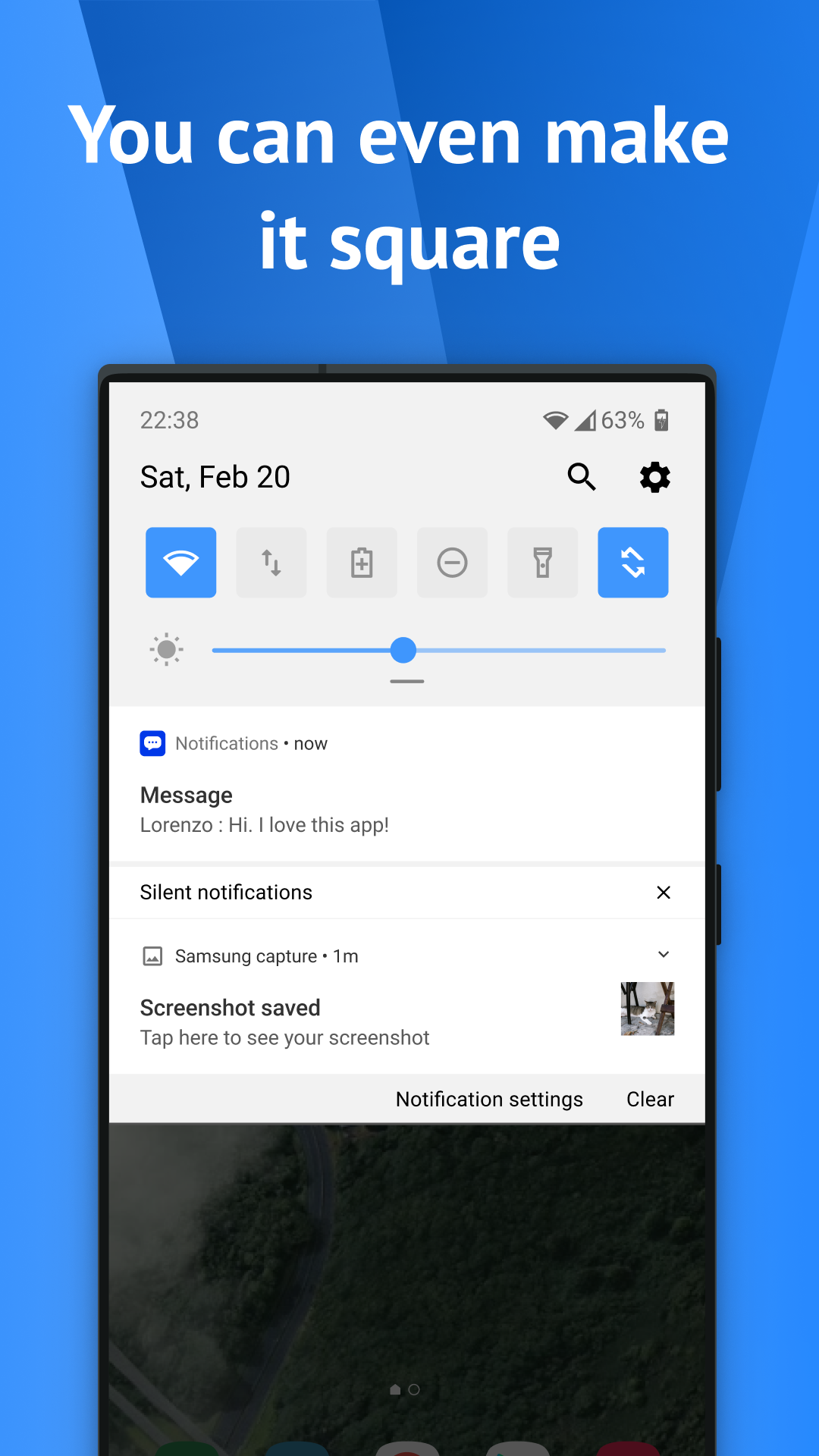 اسکرین شات 5 برنامه One Shade: Custom Notification