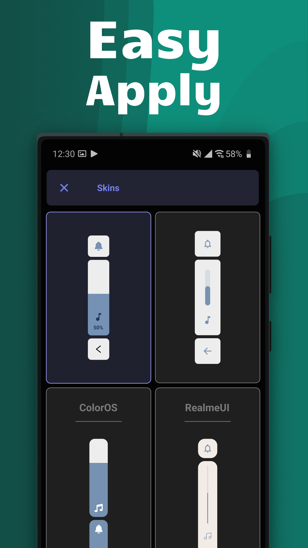 اسکرین شات 7 برنامه Ultra Volume Control Styles