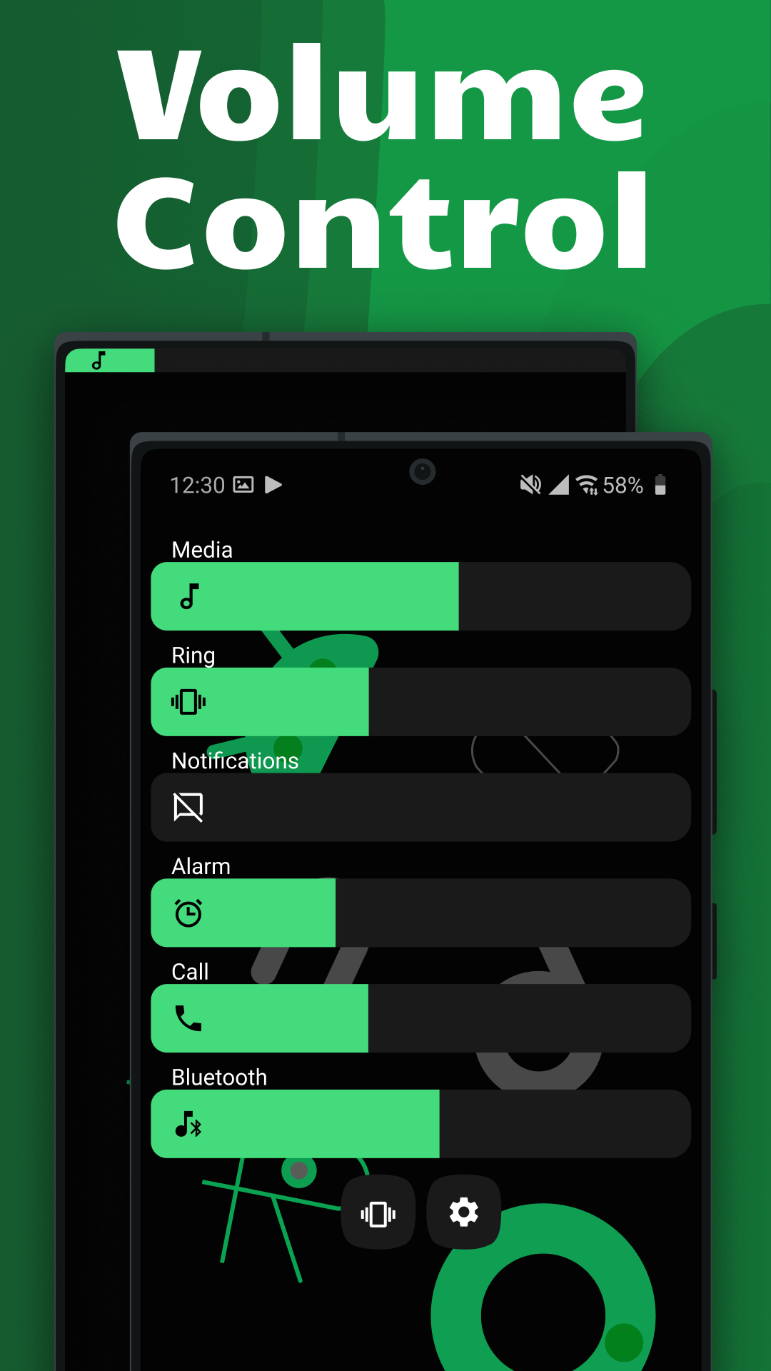 اسکرین شات 1 برنامه Ultra Volume Control Styles