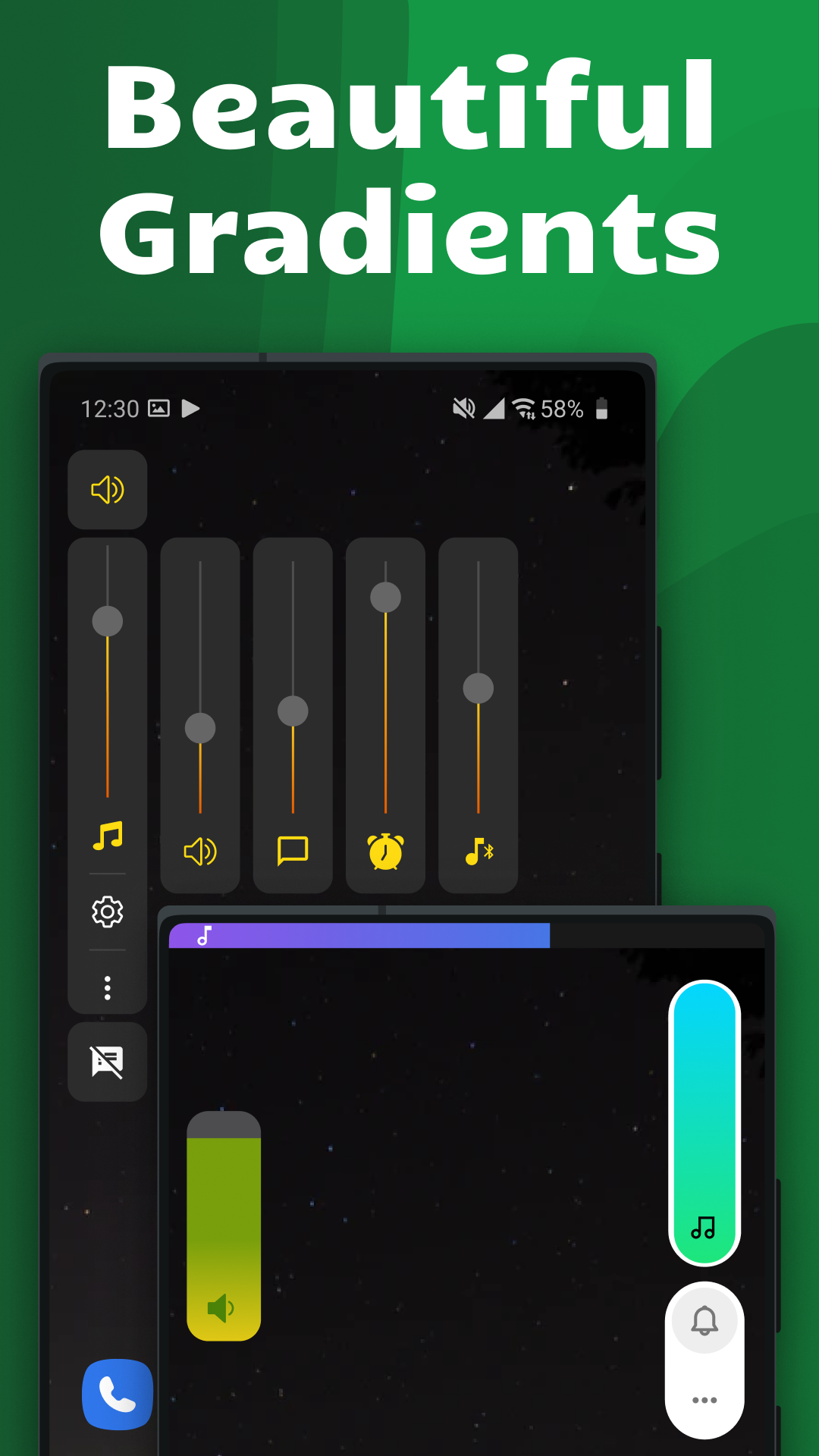اسکرین شات 2 برنامه Ultra Volume Control Styles