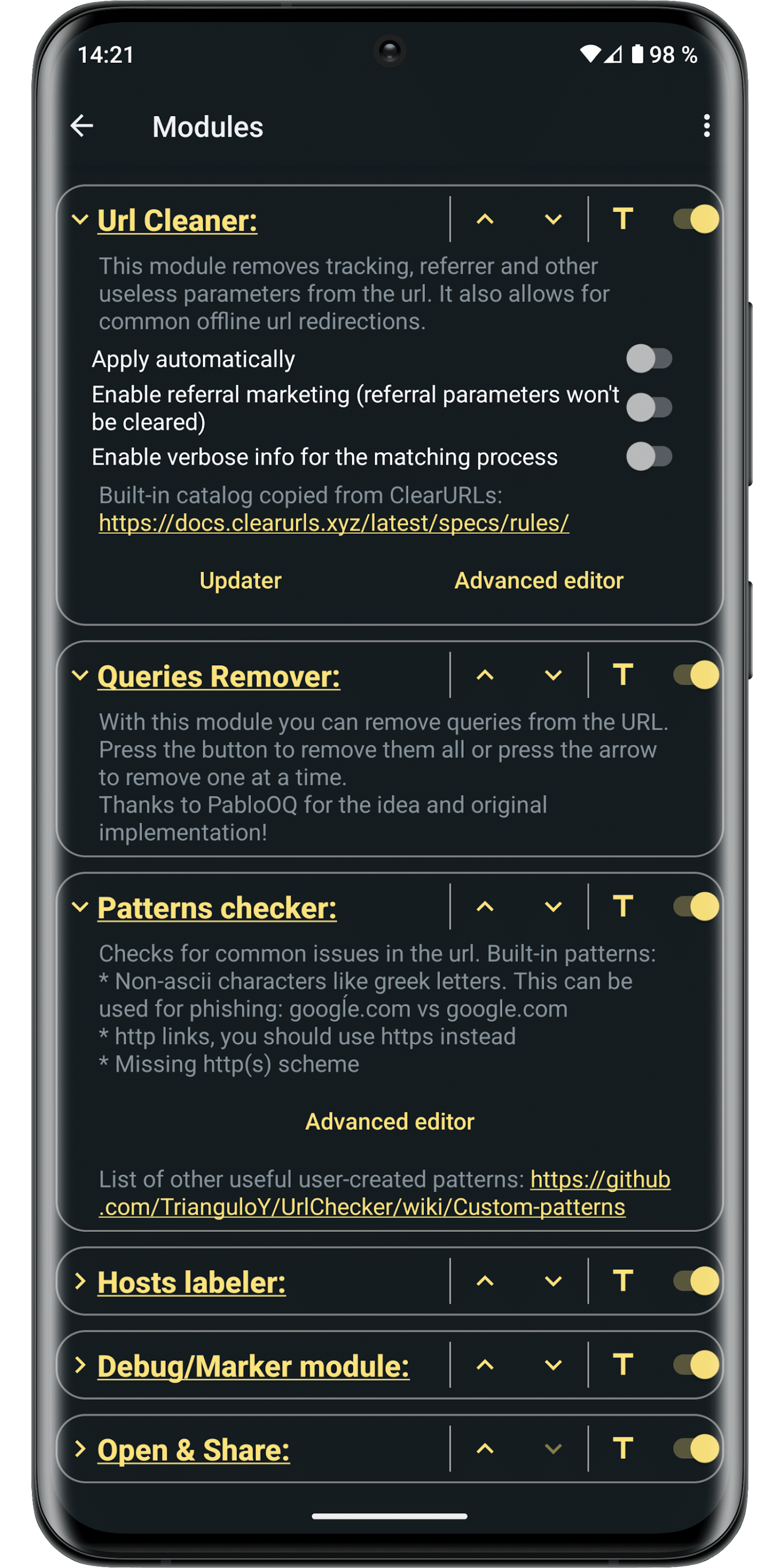 اسکرین شات 5 برنامه URLCheck