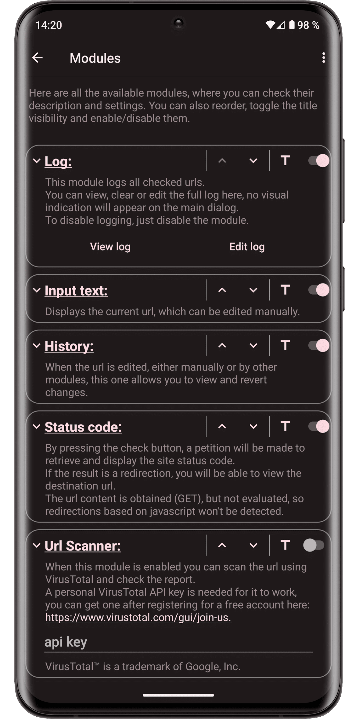 اسکرین شات 4 برنامه URLCheck