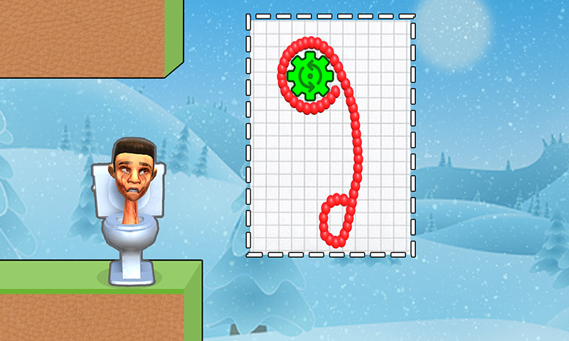 اسکرین شات 2 بازی Draw To Smash : Toilet Puzzle