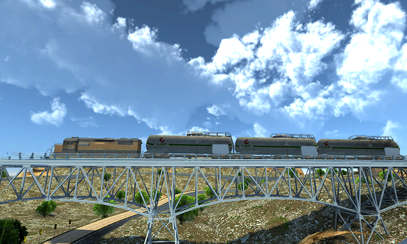 اسکرین شات 4 برنامه Oil Tanker Train Driving Sim