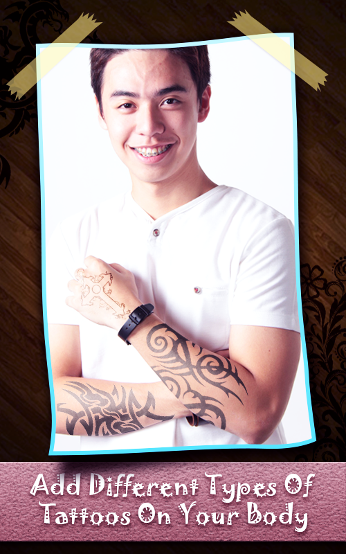 اسکرین شات 1 برنامه Tattoo my photo maker