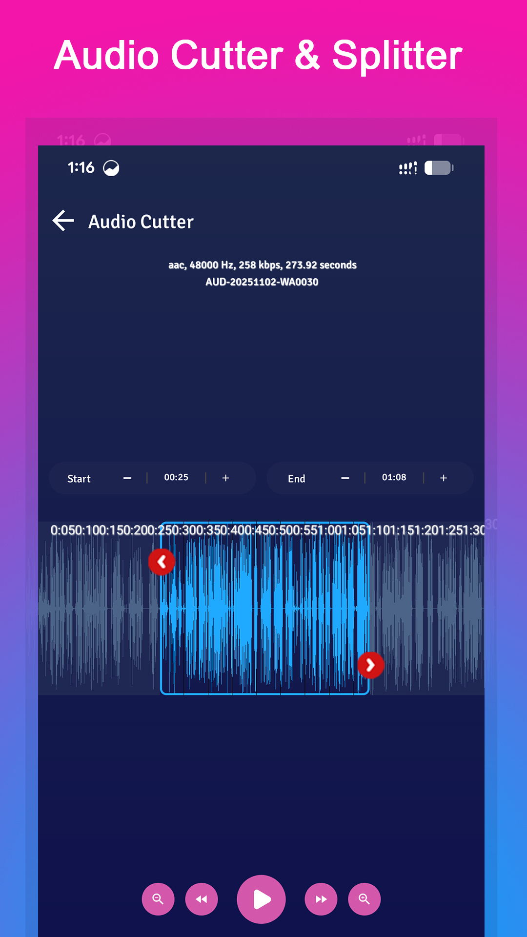 اسکرین شات 7 برنامه Video to Audio Mp3 Converter