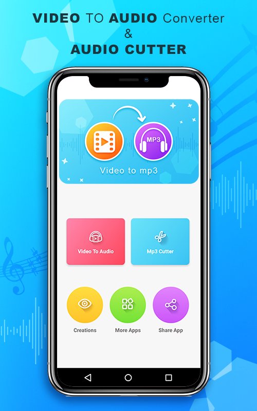 اسکرین شات 1 برنامه Video to Audio Mp3 Converter