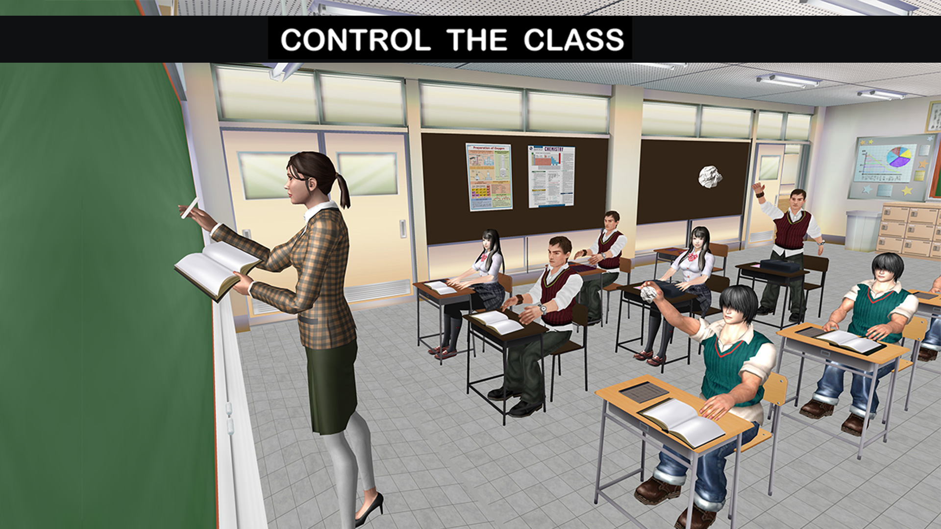 اسکرین شات 4 بازی School Intelligent Teacher 3D