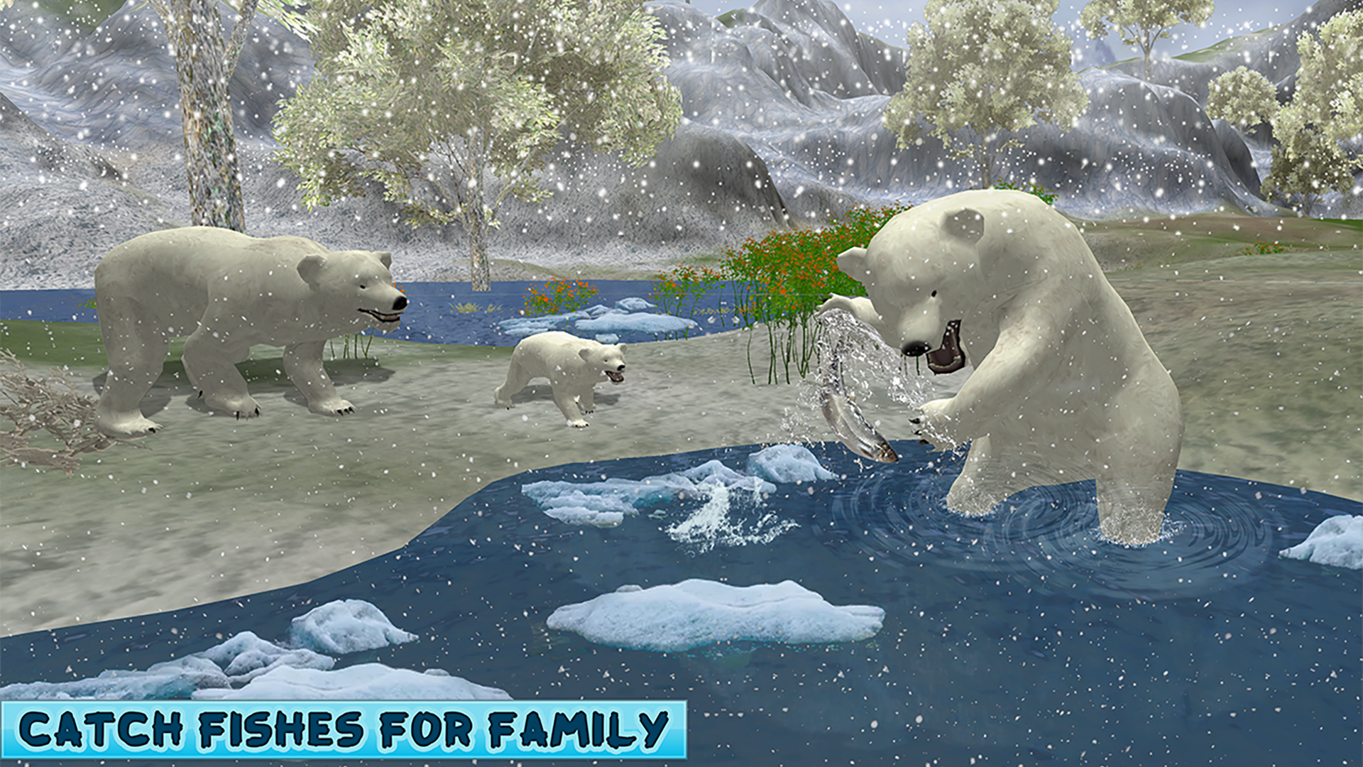اسکرین شات 4 بازی Polar Bear Family Survival