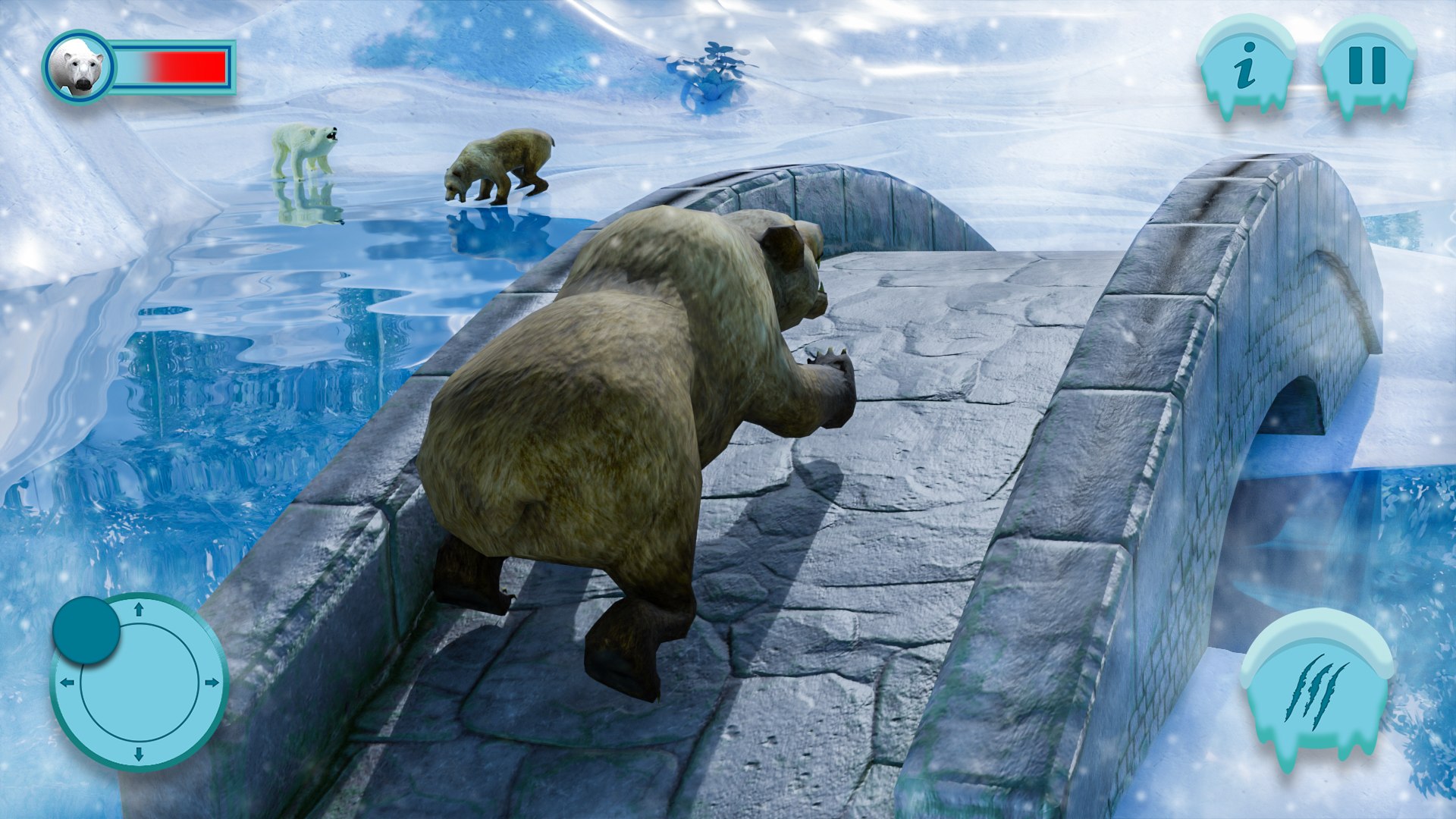 اسکرین شات 1 بازی Polar Bear Family Survival