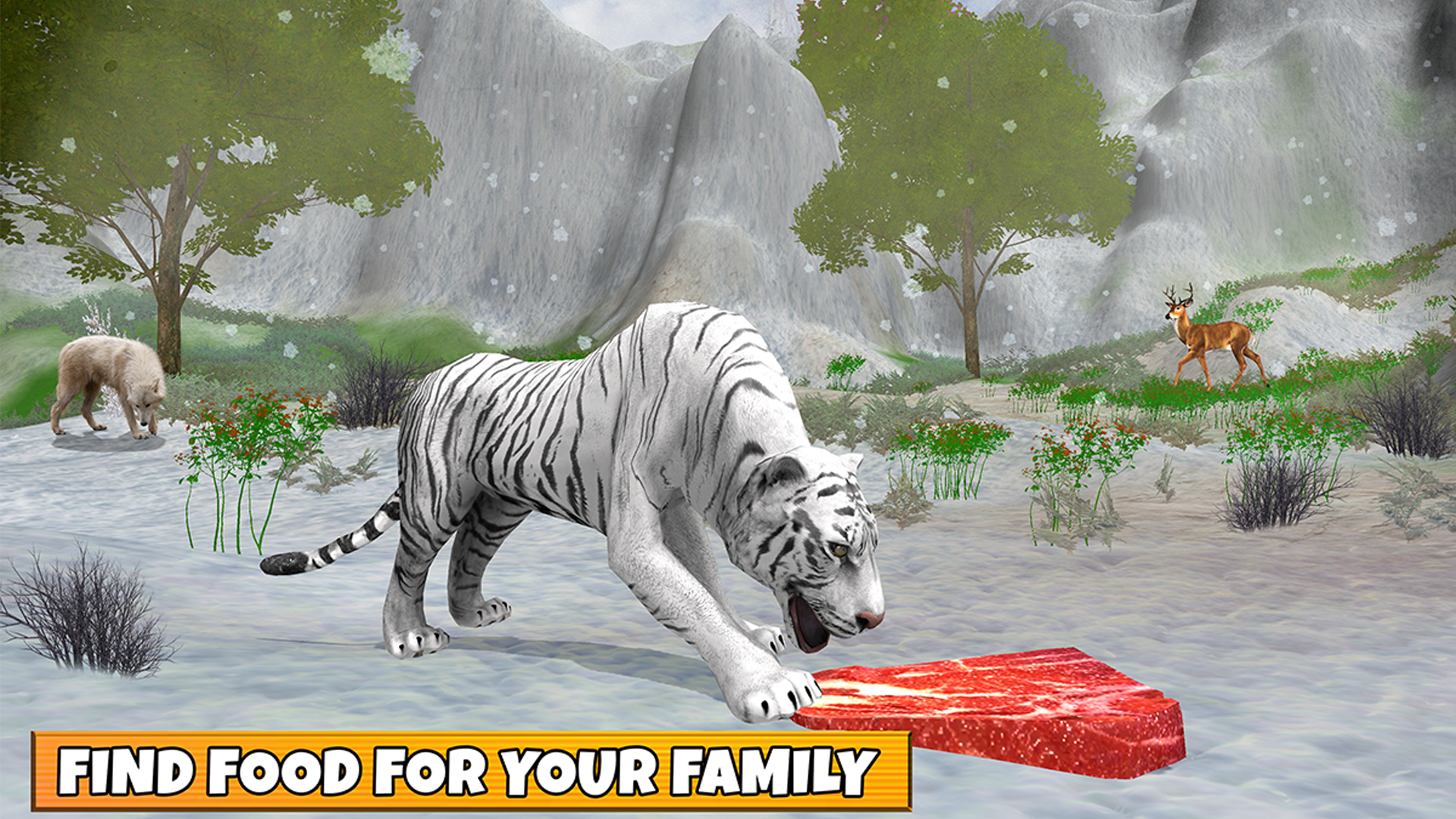 اسکرین شات 5 بازی Snow Tiger Game Family Survive