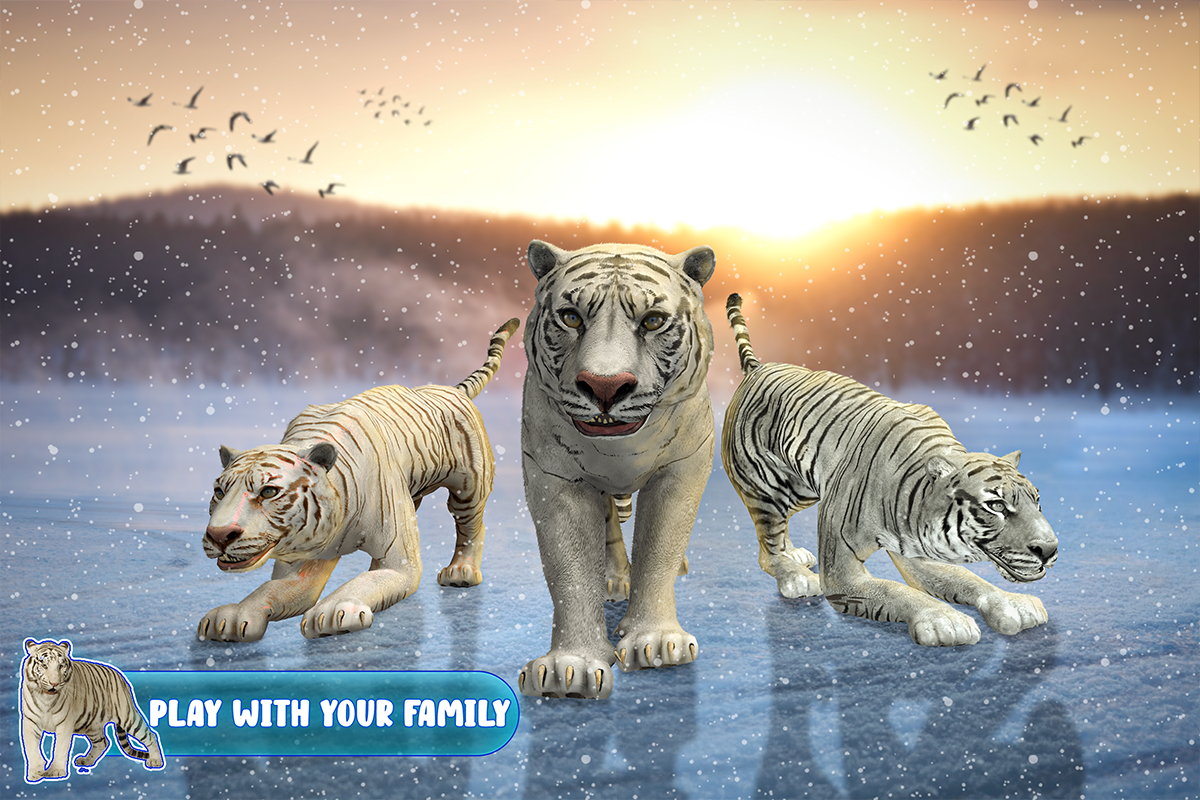 اسکرین شات 1 بازی Snow Tiger Game Family Survive