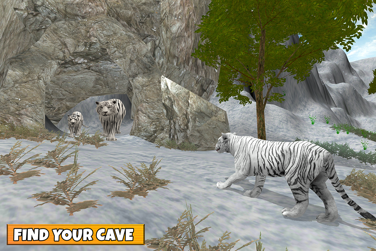اسکرین شات 6 بازی Snow Tiger Game Family Survive