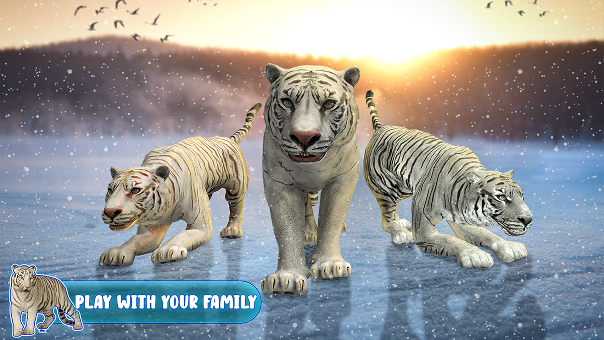 اسکرین شات 4 بازی Snow Tiger Game Family Survive