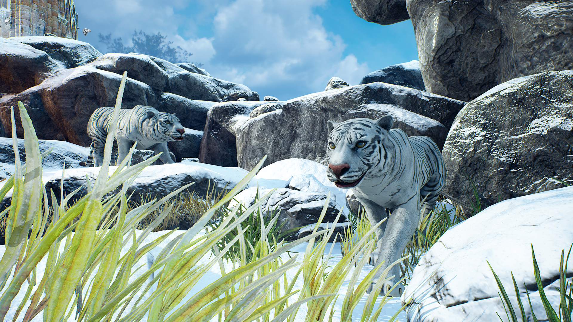 اسکرین شات 2 بازی Snow Tiger Game Family Survive