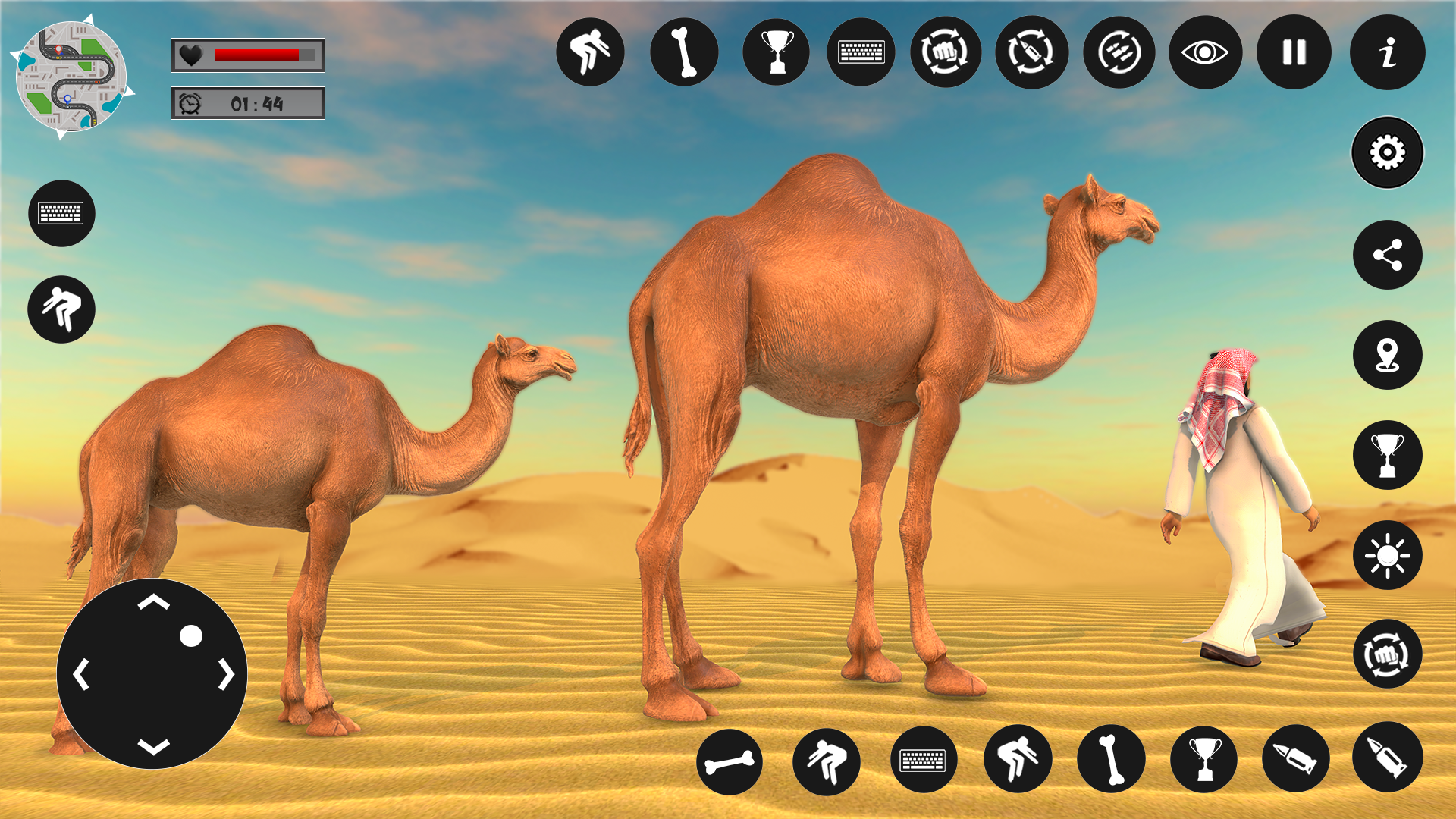 اسکرین شات 1 برنامه Camel Family Life Simulator