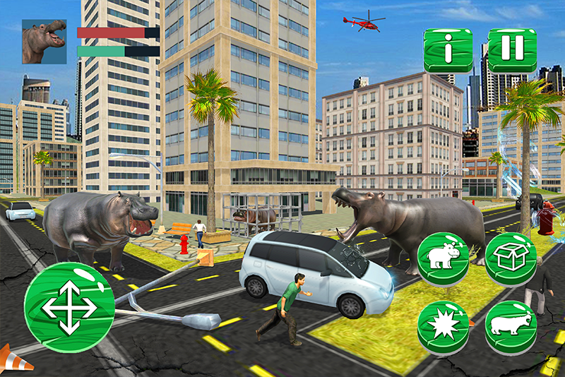 اسکرین شات 5 برنامه Wild Hippo Beach Simulator