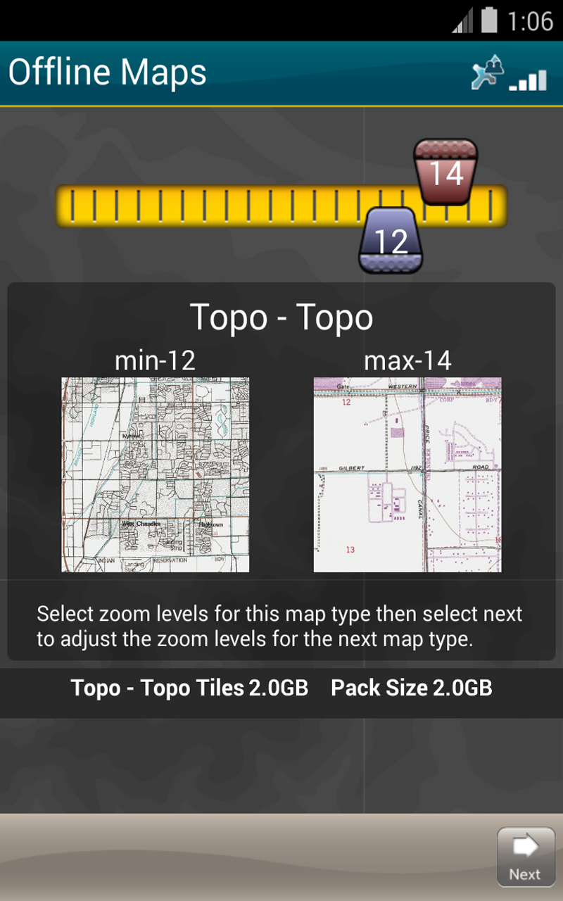 اسکرین شات 7 برنامه Terrain Navigator Pro