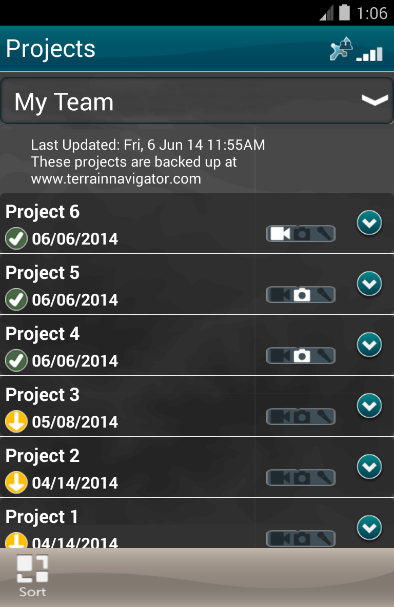 اسکرین شات 5 برنامه Terrain Navigator Pro