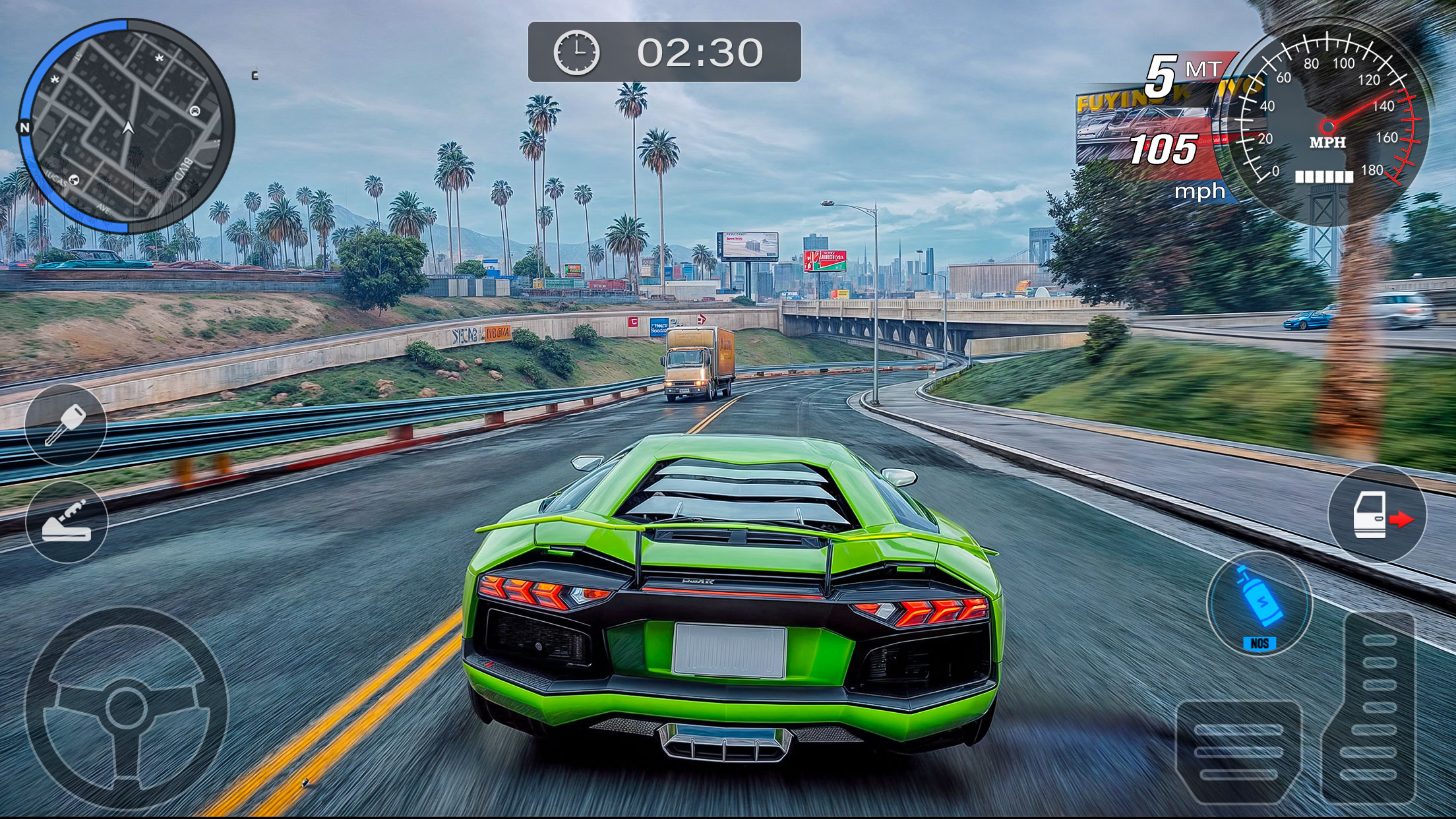 اسکرین شات 2 برنامه Super Car Game - Lambo Game